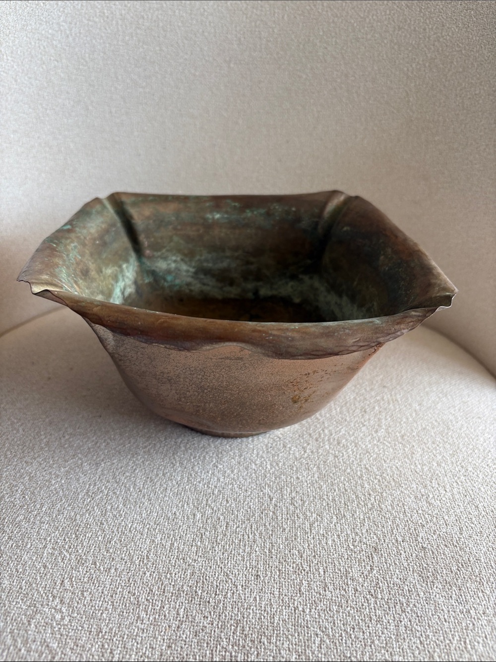 Antique/Vintage Craftsman Studios Hand Hammered Copper Bowl – Pattern #328